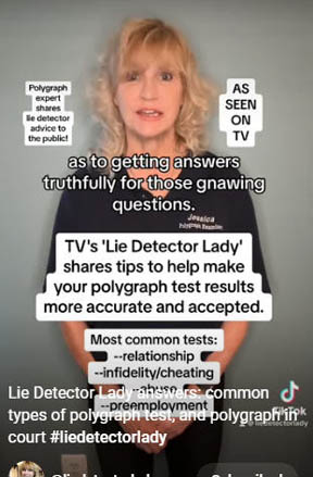 polygraph lady on TV